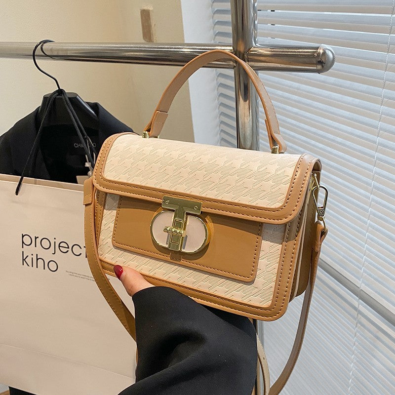 Popular Small Square Style New Stylish Good Texture Women's Shoulder Messenger Bag