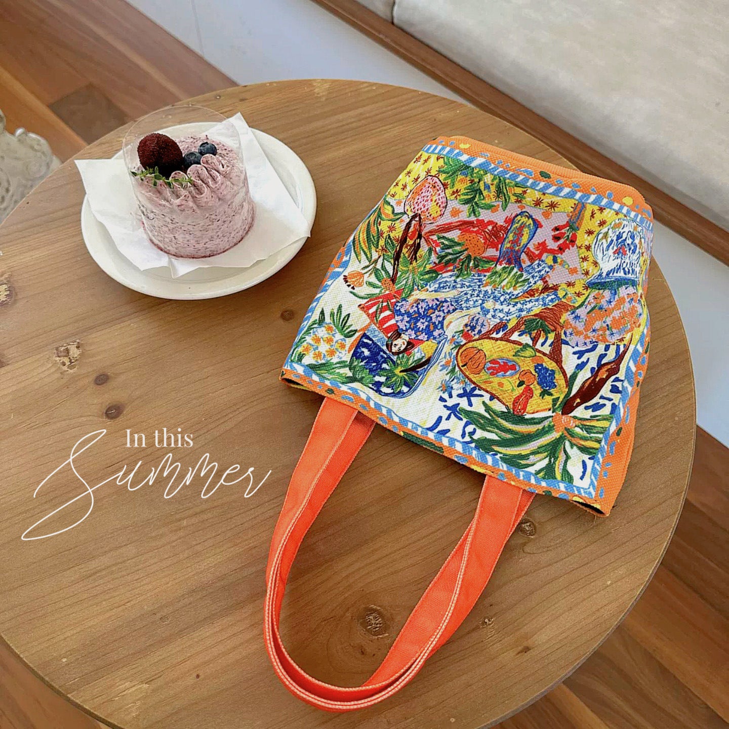 Thailand Special-interest Artistic Bucket Bag New Hand Bag Large Capacity