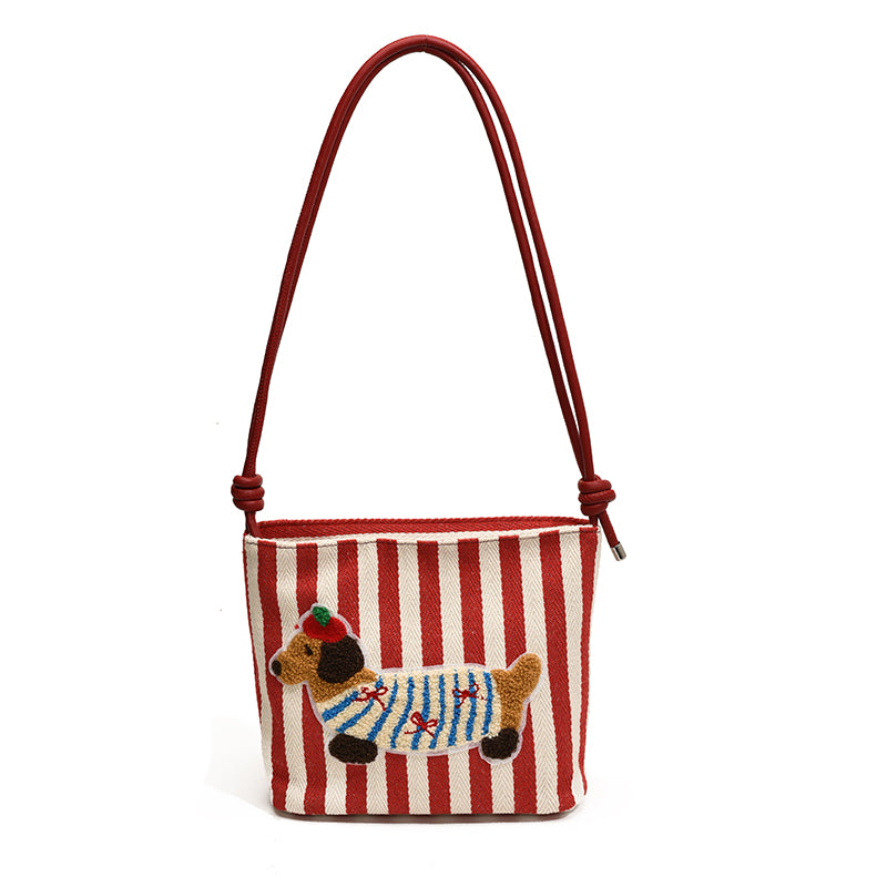 Sausage Dog Bucket Bag