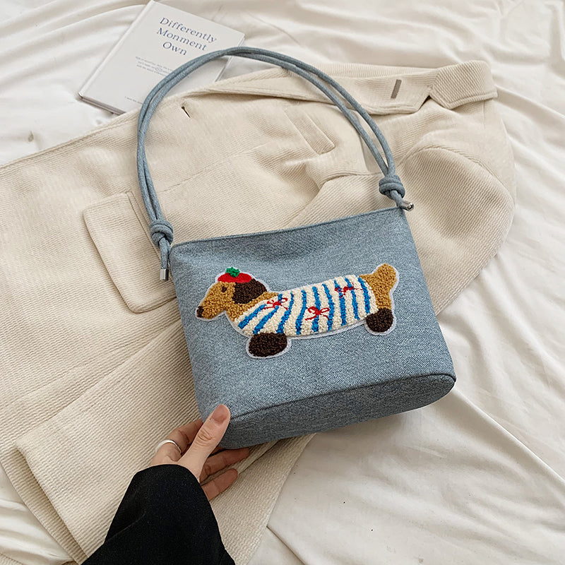 Sausage Dog Bucket Bag