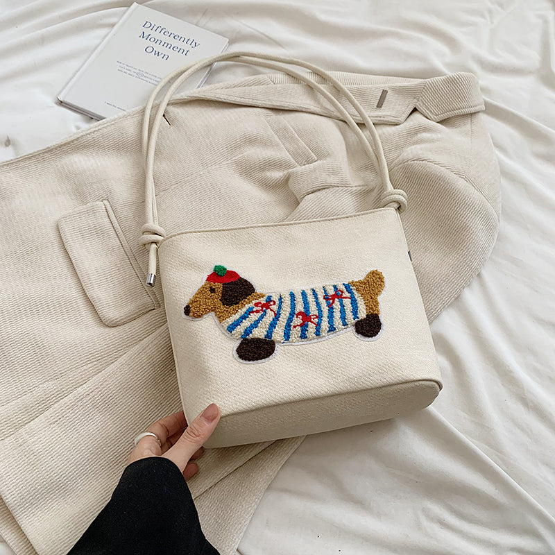 Sausage Dog Bucket Bag