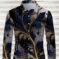 Mens Long-Sleeve 3D-Printed Shirt