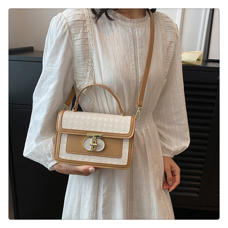 Popular Small Square Style New Stylish Good Texture Women's Shoulder Messenger Bag