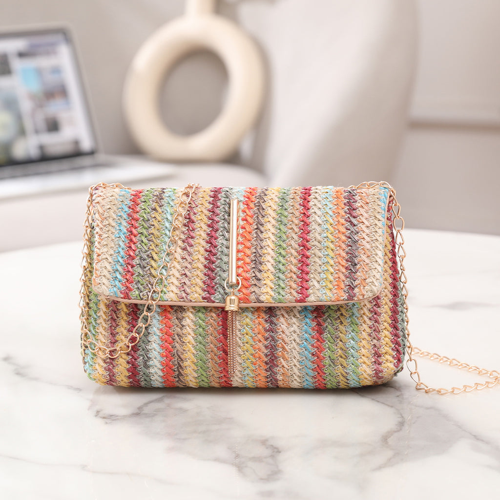 Women's Cross-body Bag Korean Style Trendy Straw