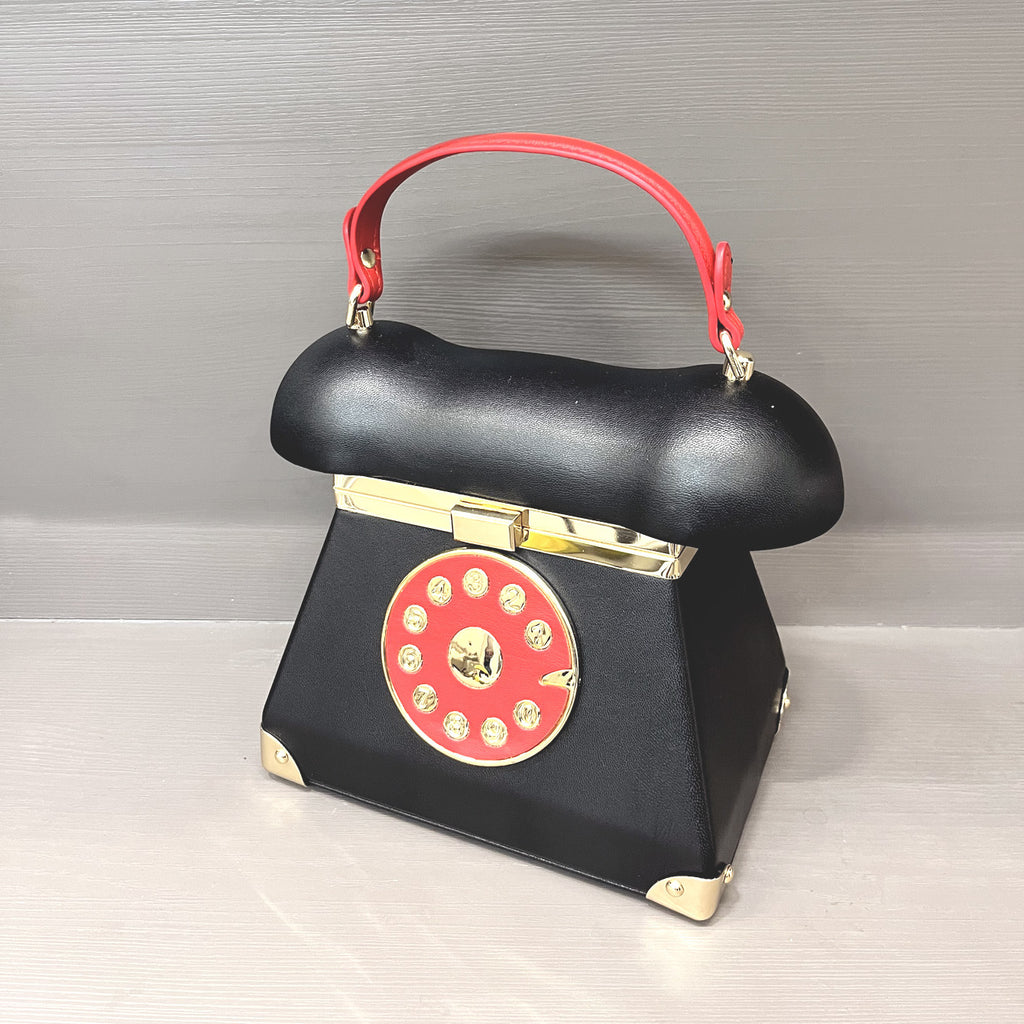 Women's Fashion Landline Phone-shaped Handbag