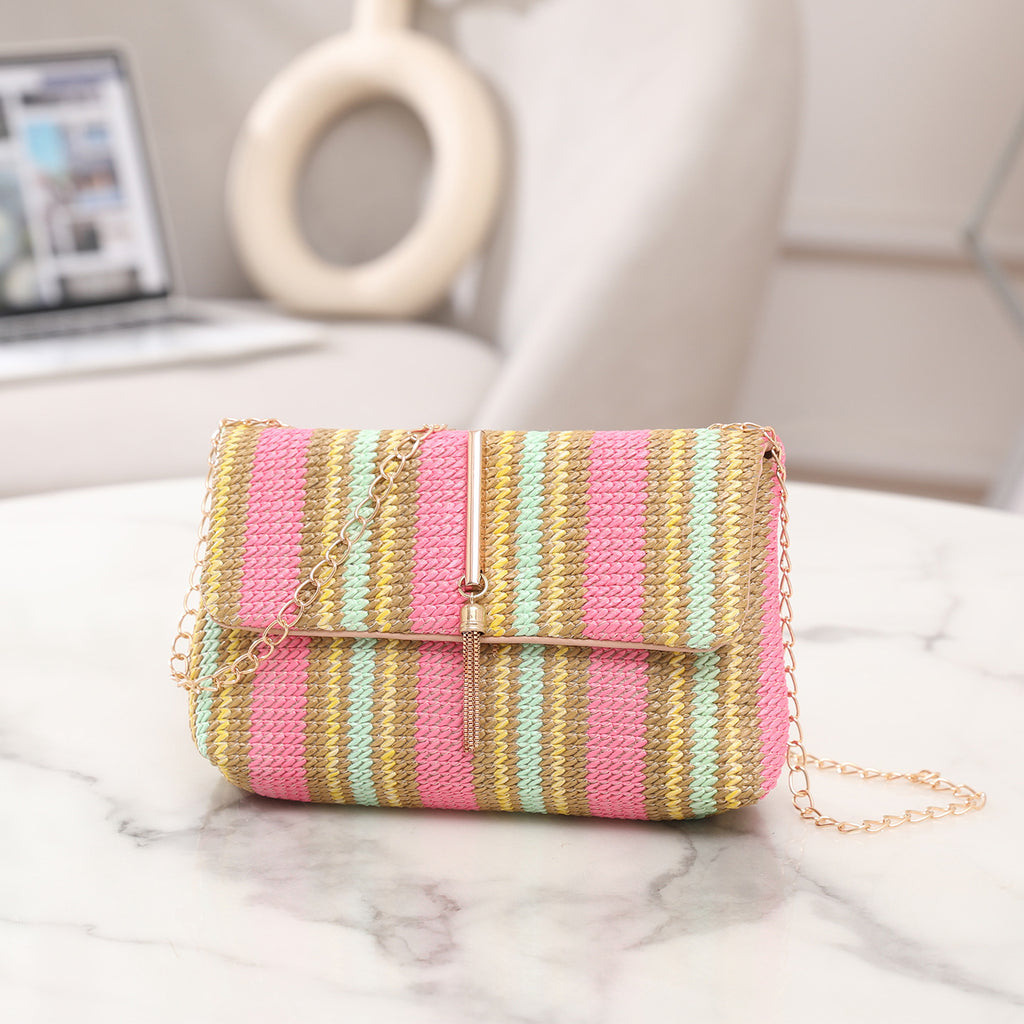 Women's Cross-body Bag Korean Style Trendy Straw