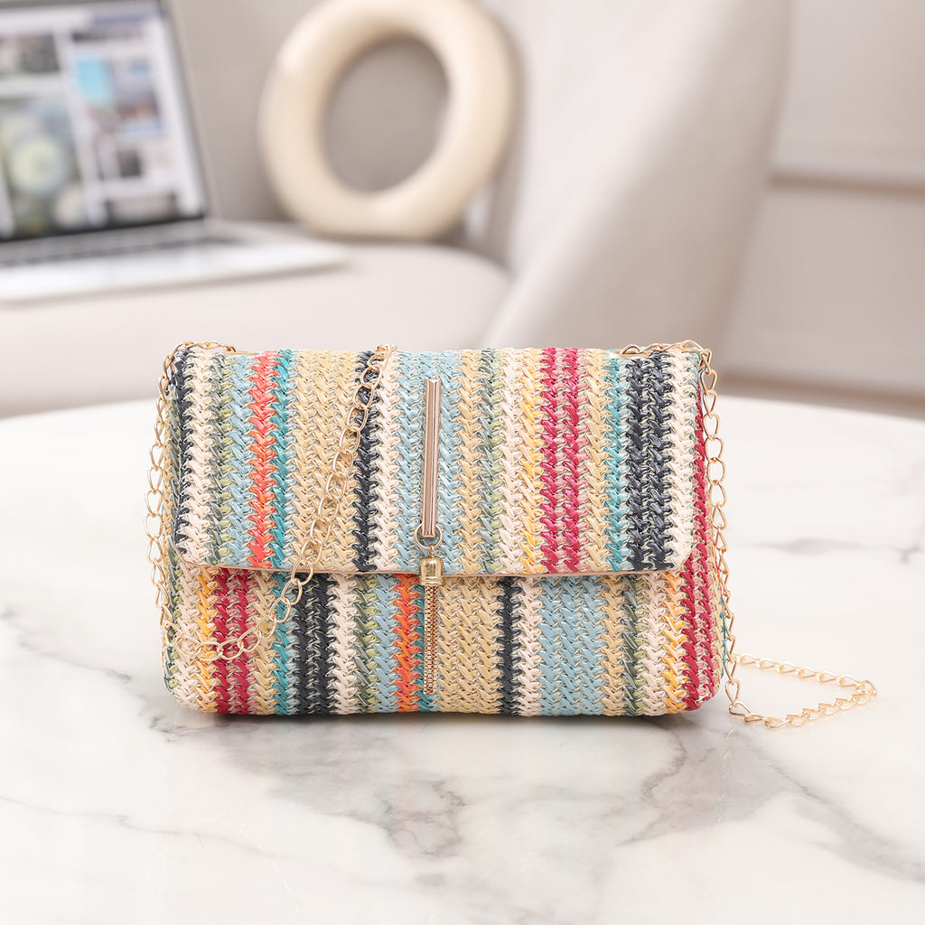 Women's Cross-body Bag Korean Style Trendy Straw