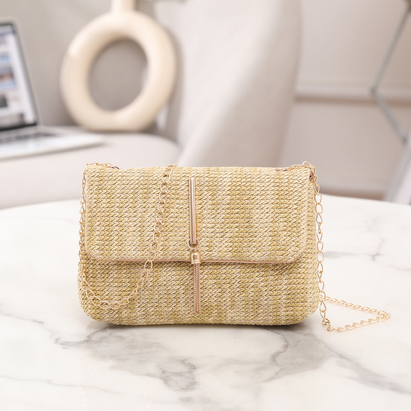 Women's Cross-body Bag Korean Style Trendy Straw