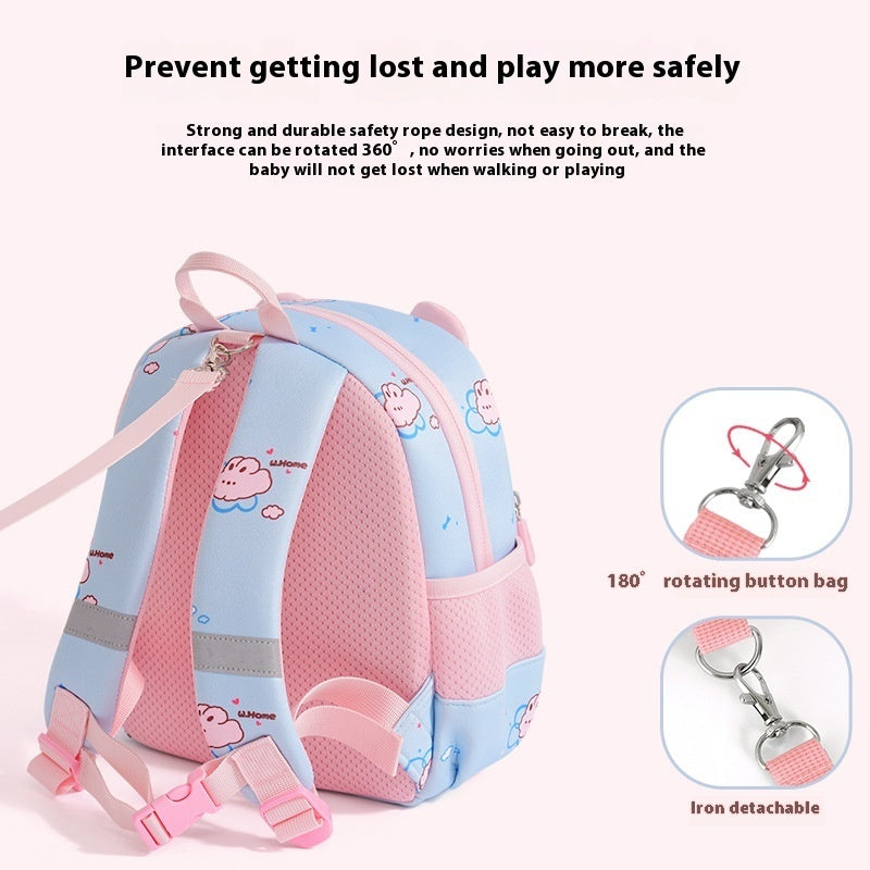 Cute as a button backpack for child.