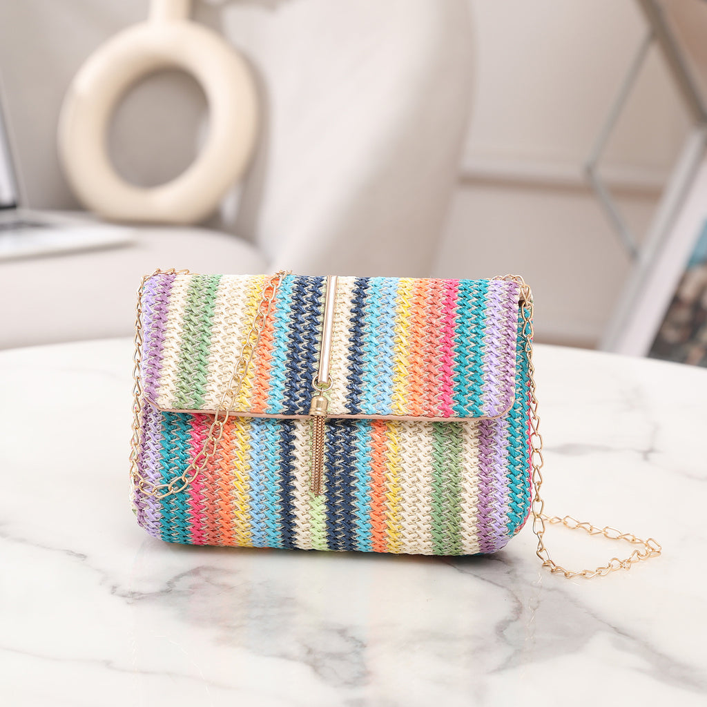 Women's Cross-body Bag Korean Style Trendy Straw