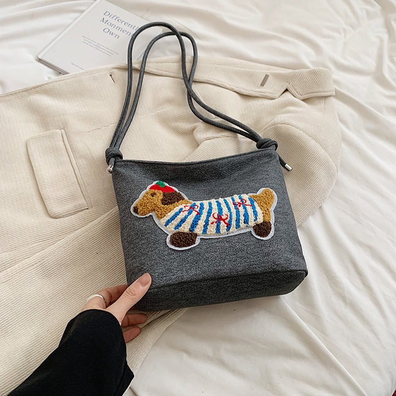 Sausage Dog Bucket Bag