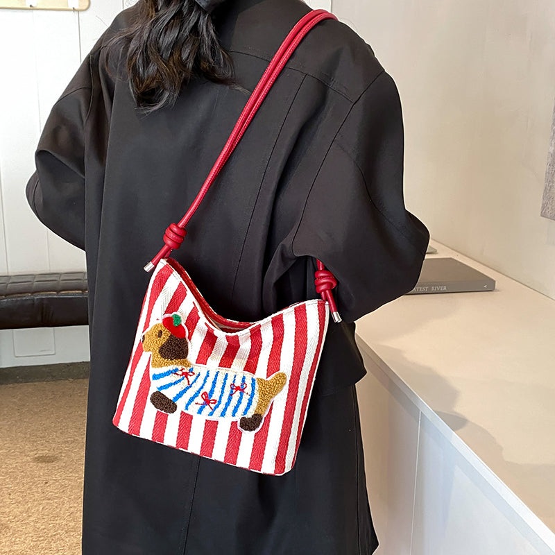 Sausage Dog Bucket Bag