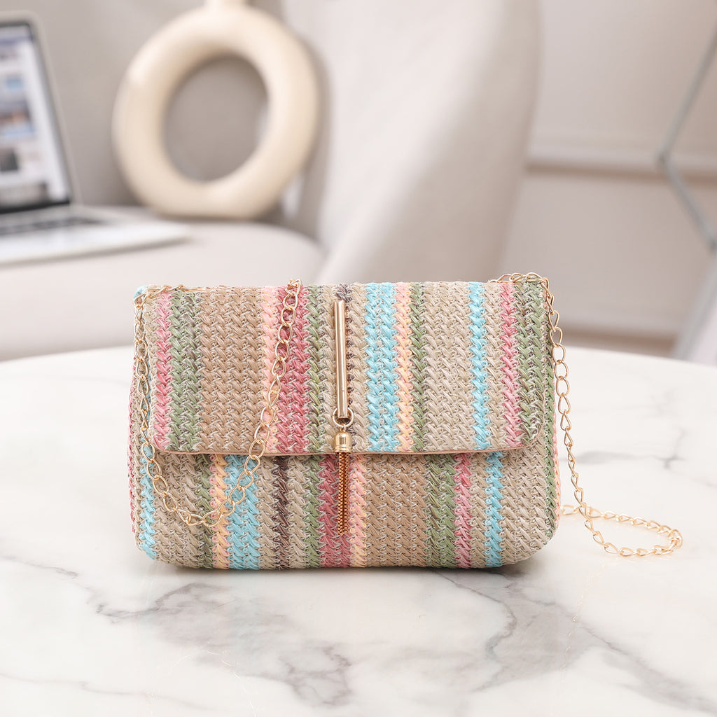 Women's Cross-body Bag Korean Style Trendy Straw